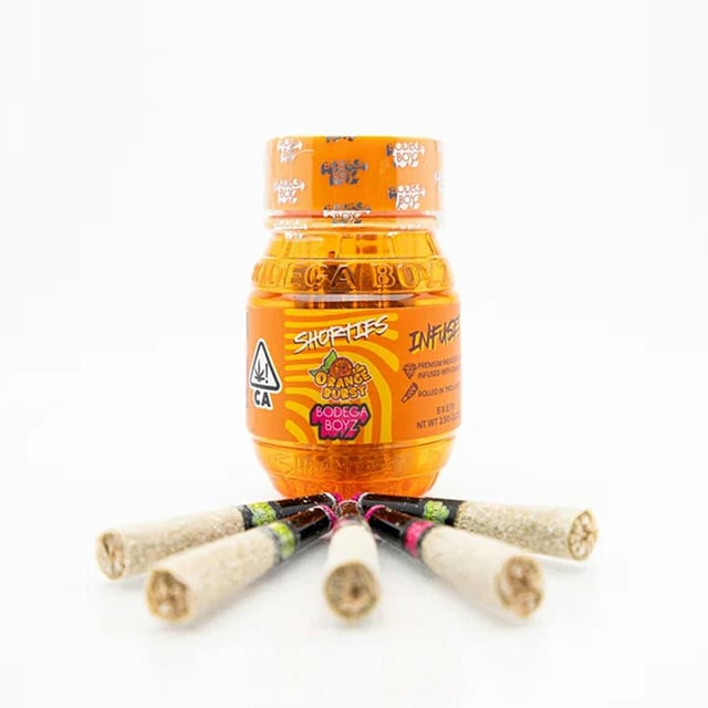 Bodega Boyz | Orange Burst Shorties | Infused Minis | 0.7g each | 5pk