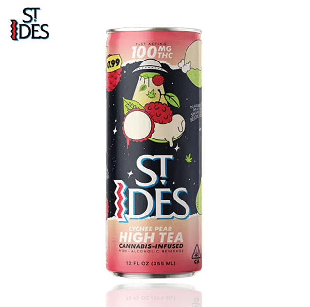 St. Ides - Lychee Pear - High Tea - 100mg THC - Single
