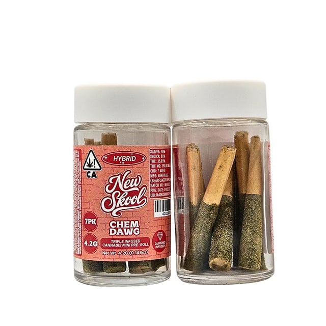New Skool - Chem Dawg - Infused Pre-Roll 7-Pack - 4.2g | BOGO EVERYDAY