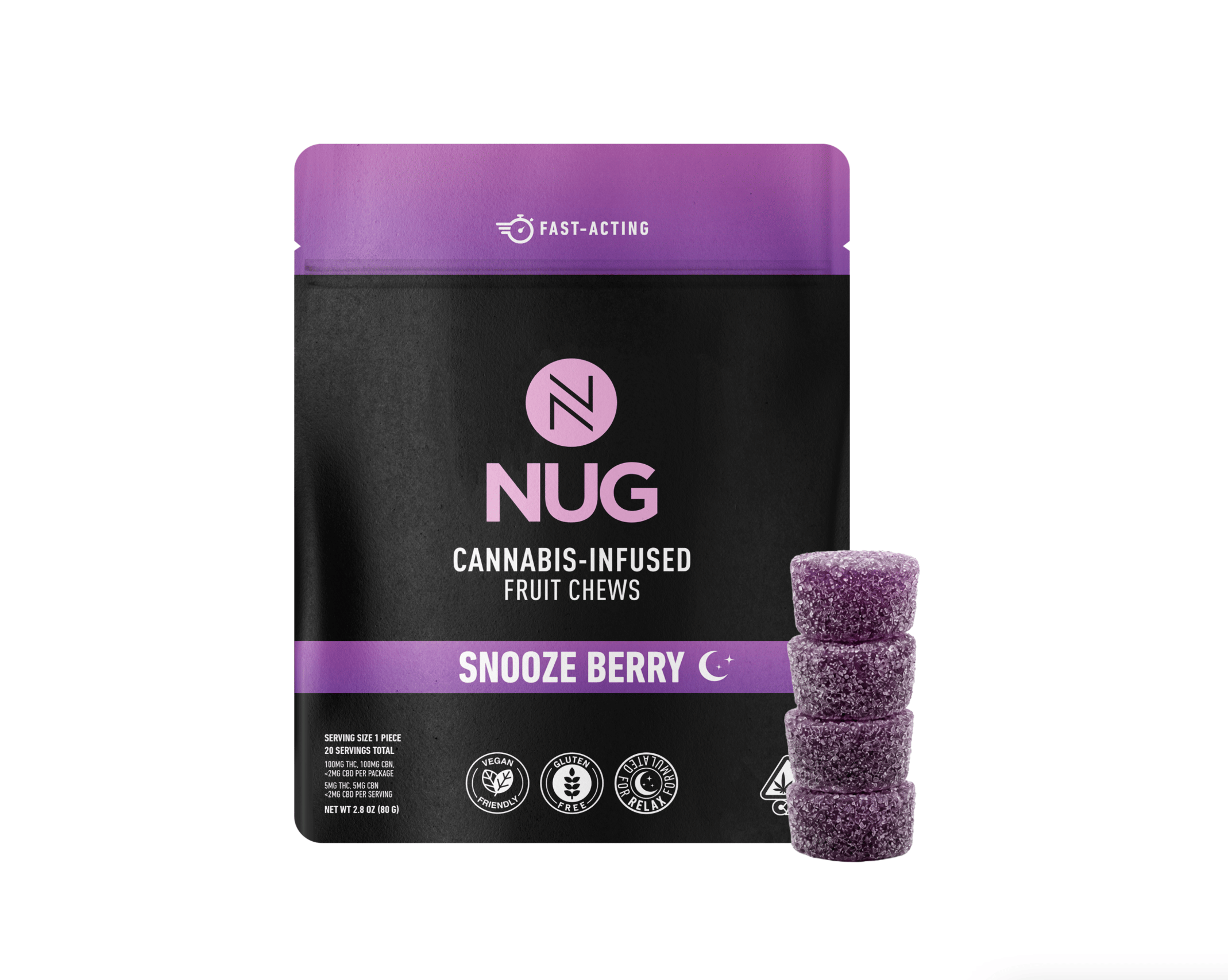 NUG — Snooze Berry Fruit Chews