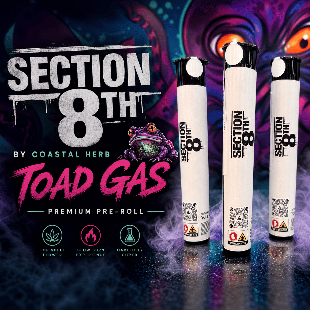 Toad Gas Diamond Infused 1g Pre-Roll