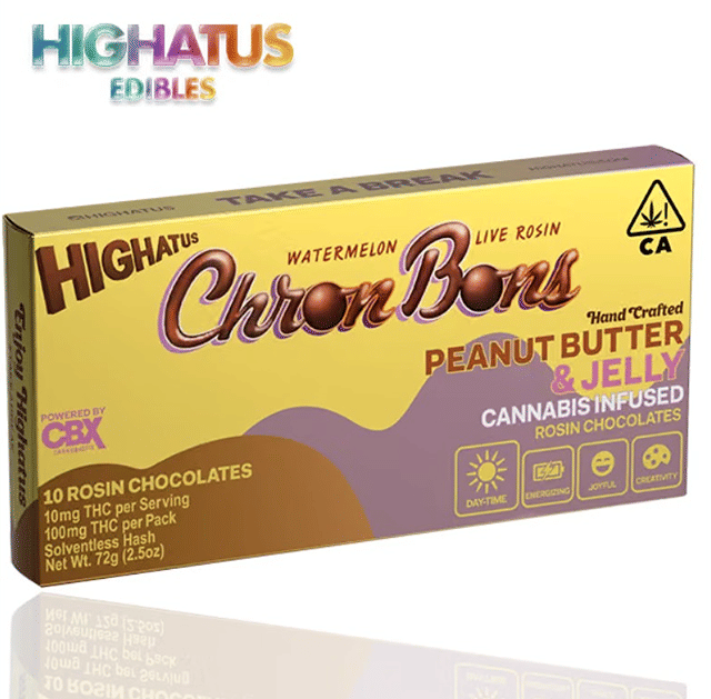 Chron Bons - Peanut Butter & Jelly Rosin Chocolate - 100mg