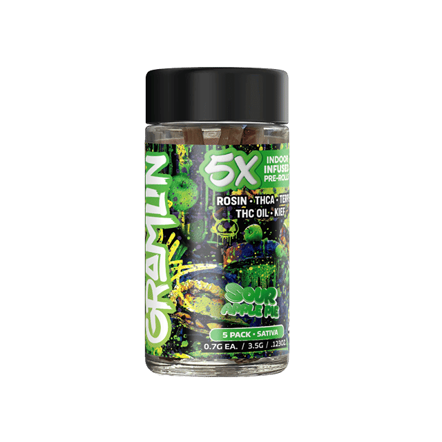 Sour Apple Pie 5x Infused 3.5g Preroll 5-Pack