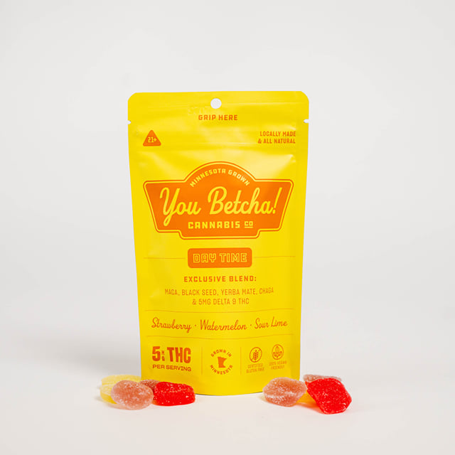 Strawberry, Watermelon & Sour Lime - 5mg Hemp THC Day Time Gummies - 10pk
