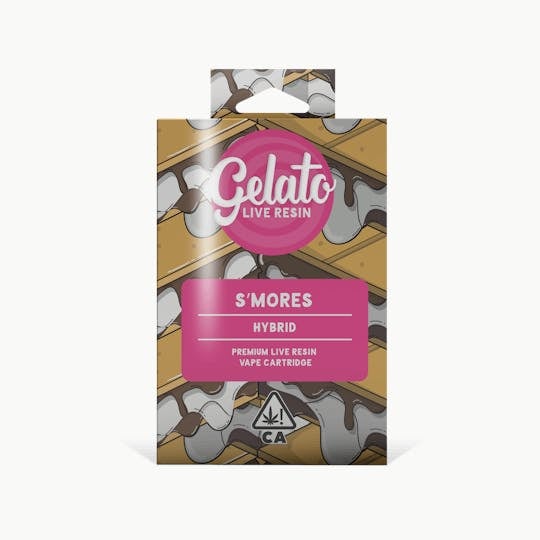 Gelato Live Resin Enhanced | 1g - S' mores - Cartridge - Hybrid