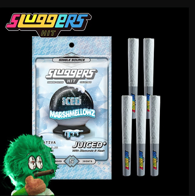 Sluggers - Iced Marshmellowz - Diamond Edition - Infused Pre-Rolls (5 Pack) - 3.5g