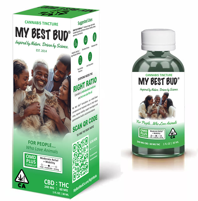Plus Pet Tincture - Mobility Decline - 300 mg - CBD:THC 4:1