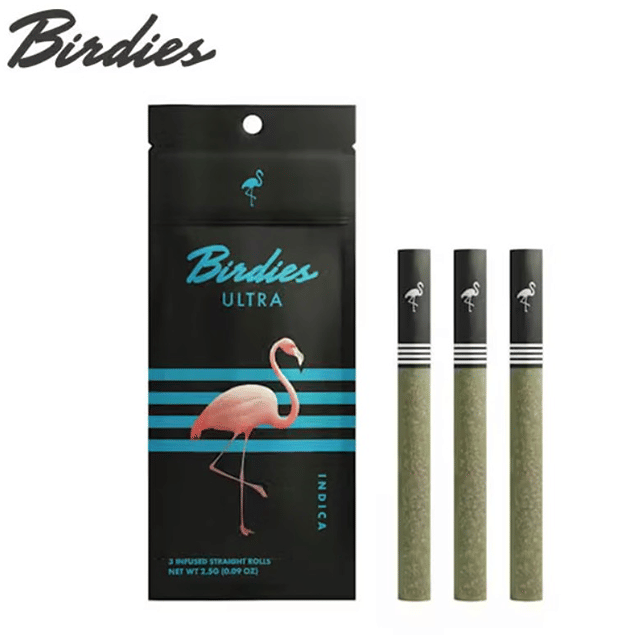 Birdies - Ultra Indica - Infused Pre-Roll 3pk - 2.5g