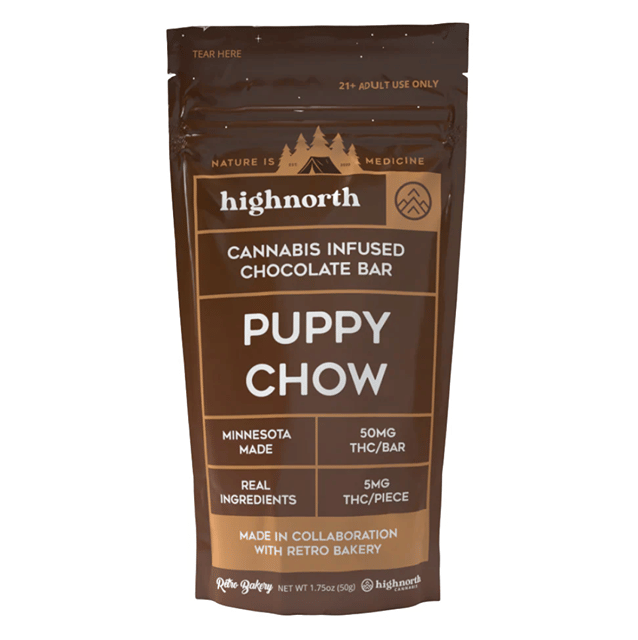Milk Chocolate Puppy Chow - 5mg Hemp THC Chocolate Bar - 10pk
