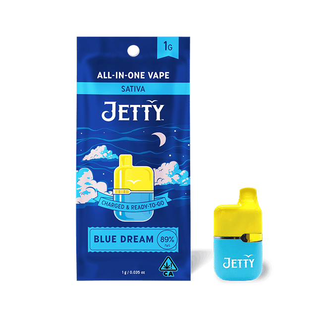 Jetty All-in-One Mini Tank Vape High THC 1g Blue Dream