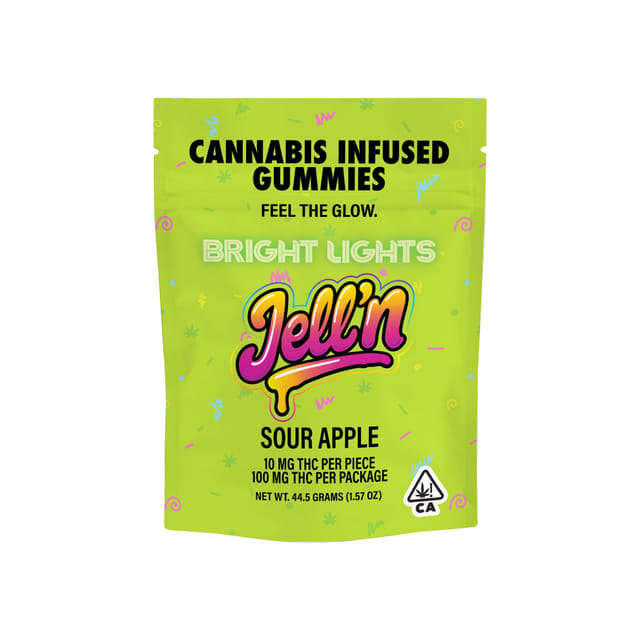 Bright Lights β Sour Apple - 100mg Gummies