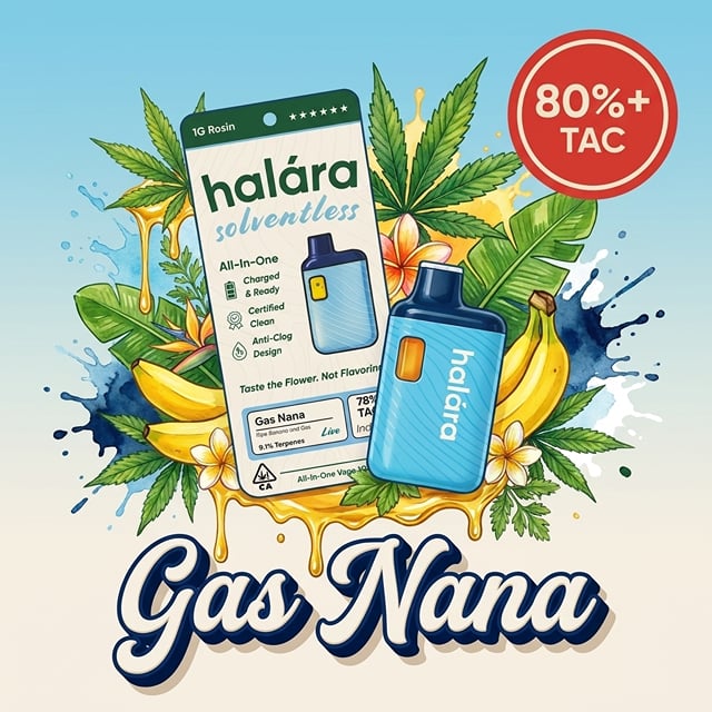 Gas Nana Live Rosin All-in-One Cartridge