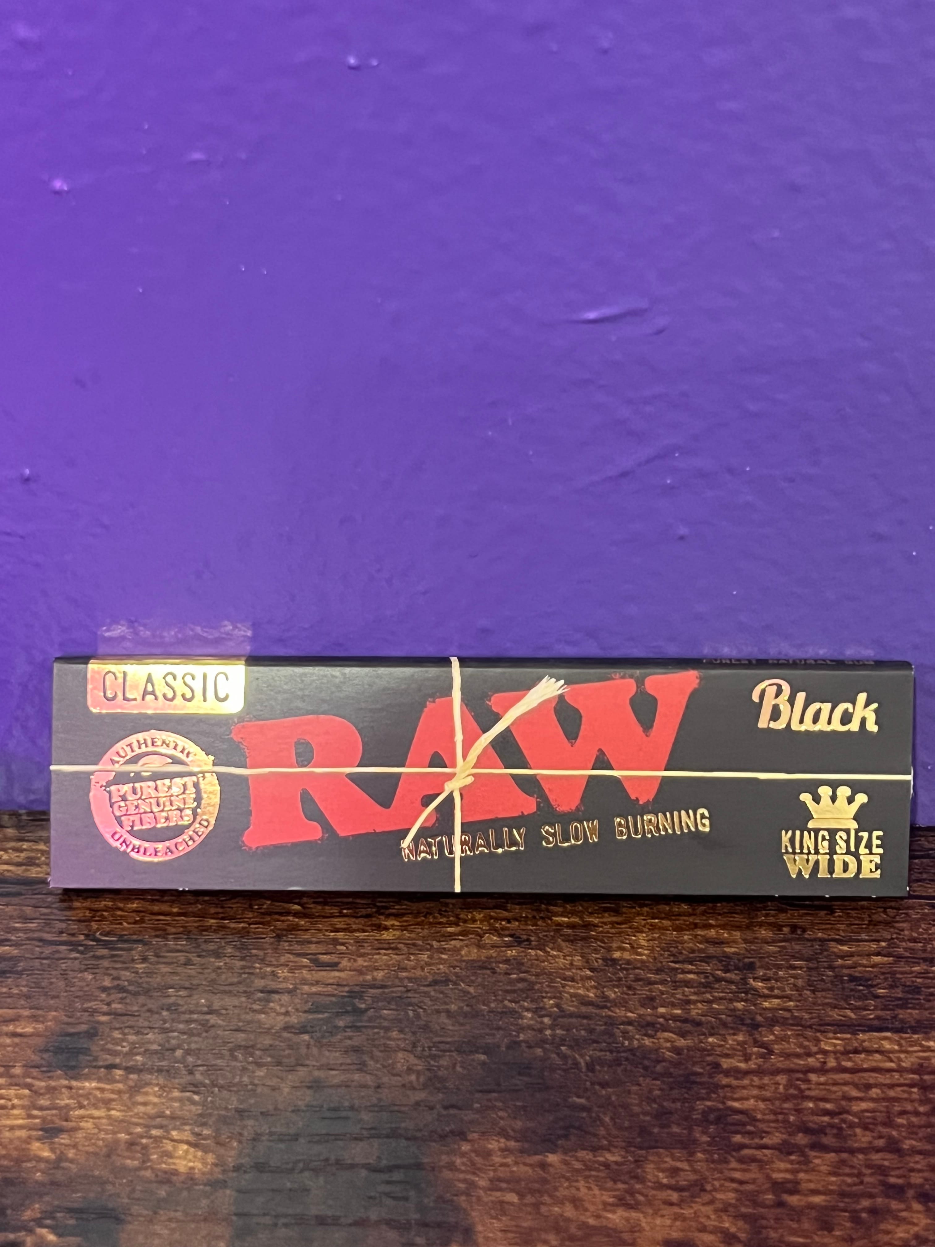 Raw Black Wide King Size Papers