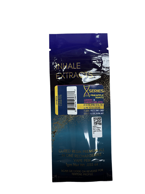 Inhale Extracts | Pineapple Runtz x Lemon Cherry Gelato | AIO Disposable Vape | 1g