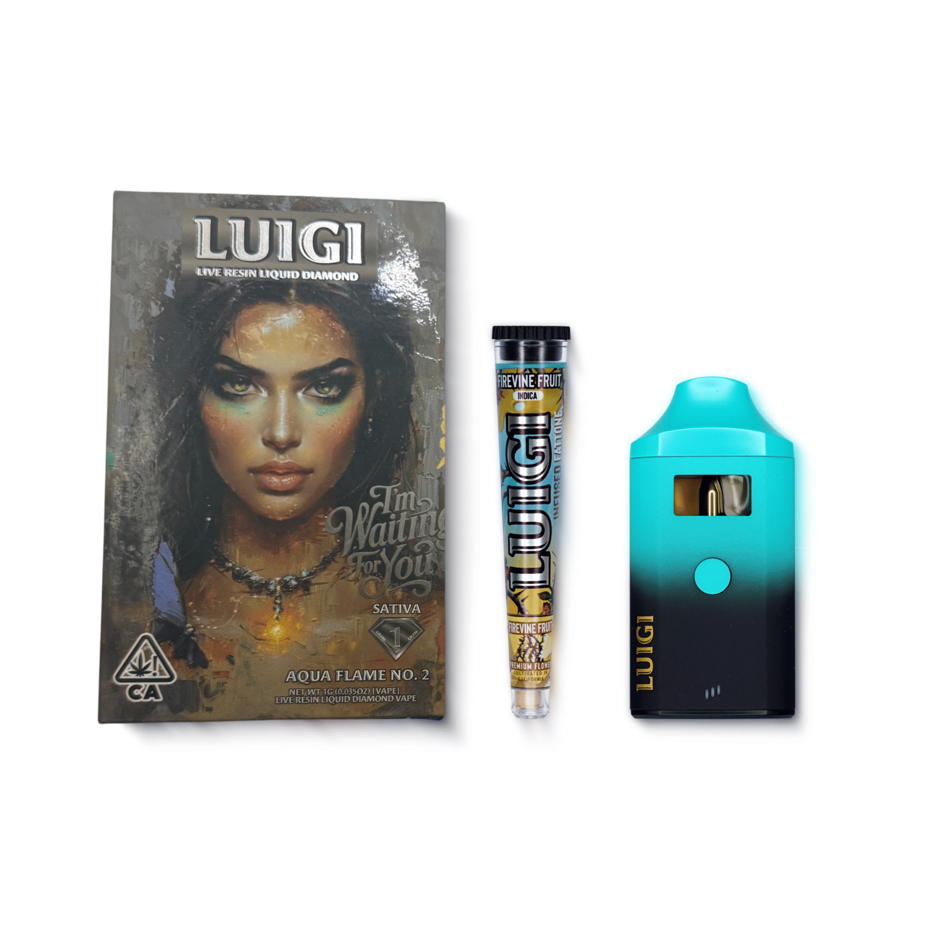 Luigi — Aqua Flame No. 2 - 1g Disposable w/.5g Preroll