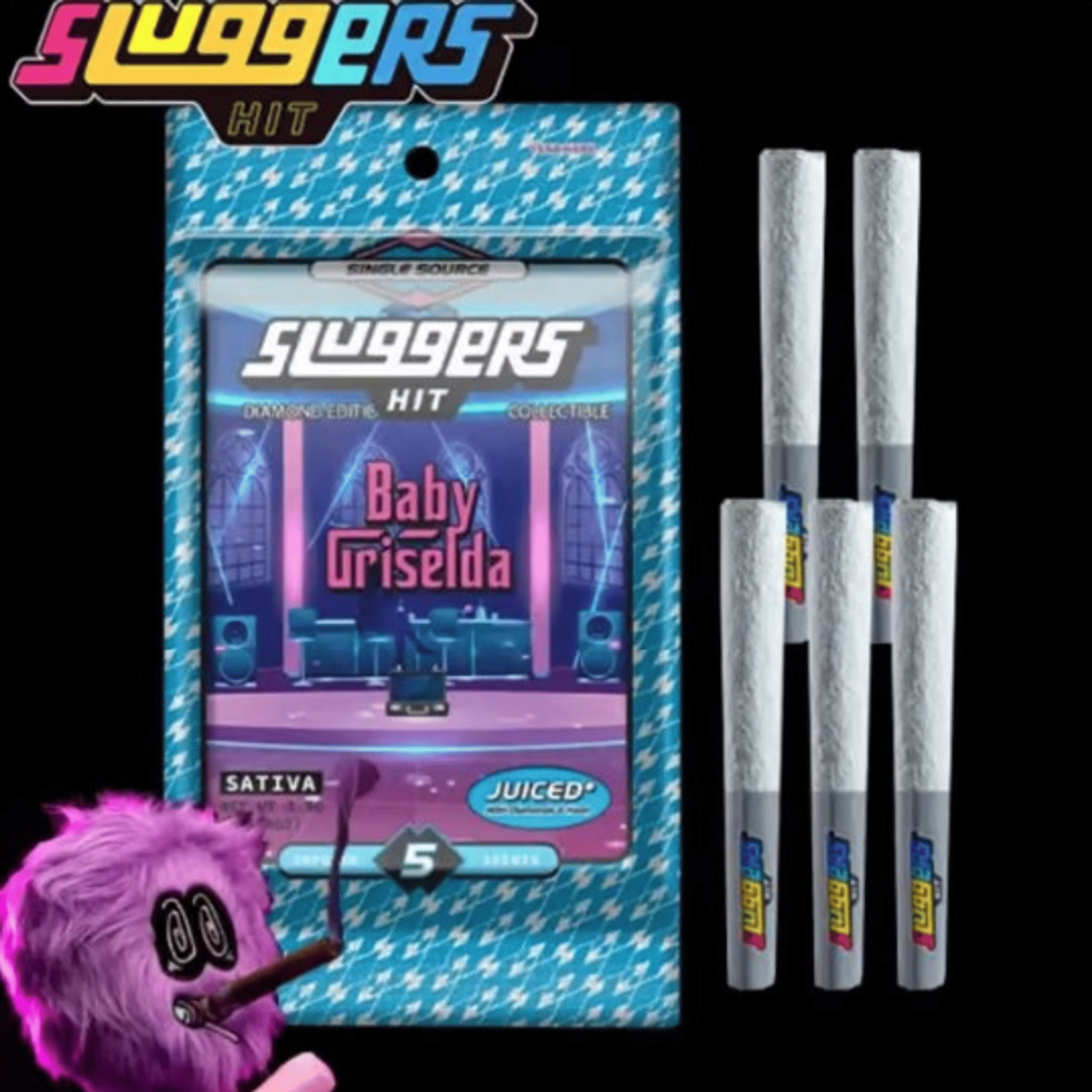 Sluggers - Baby Griselda - Diamond Edition - Infused Pre-Rolls (5 Pack) - 3.5g - Sluggers - BG - Infused PR PK - 3.5g - $35.99 - Pre-Roll Packs