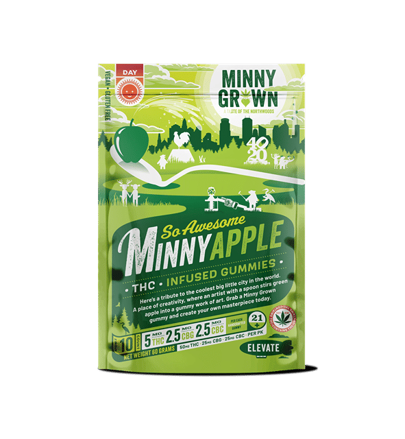 So Awesome Minny-Apple - 5mg Hemp THC / 2.5mg CBC / 2.5mg CBG Gummies - 10pk