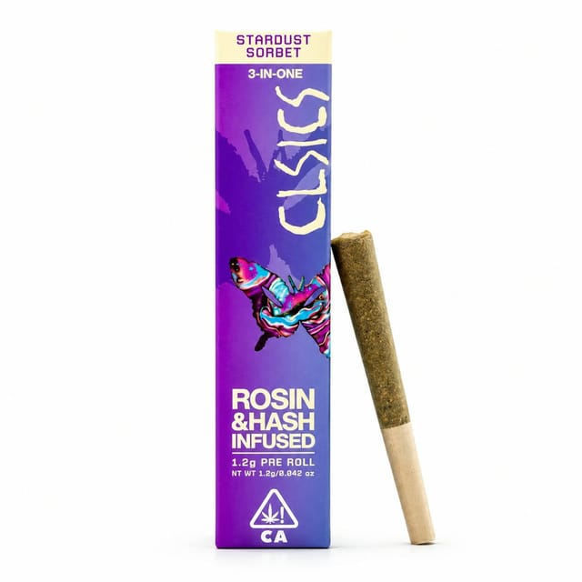 Stardust Sorbet (H) TRIFECTA 1.2g Hash/Rosin/Flower Infused Pre Roll