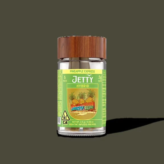 Pineapple Express x Gorilla Guava - Infused Preroll - High THC - 2.5g - 5pk Jar - (H)