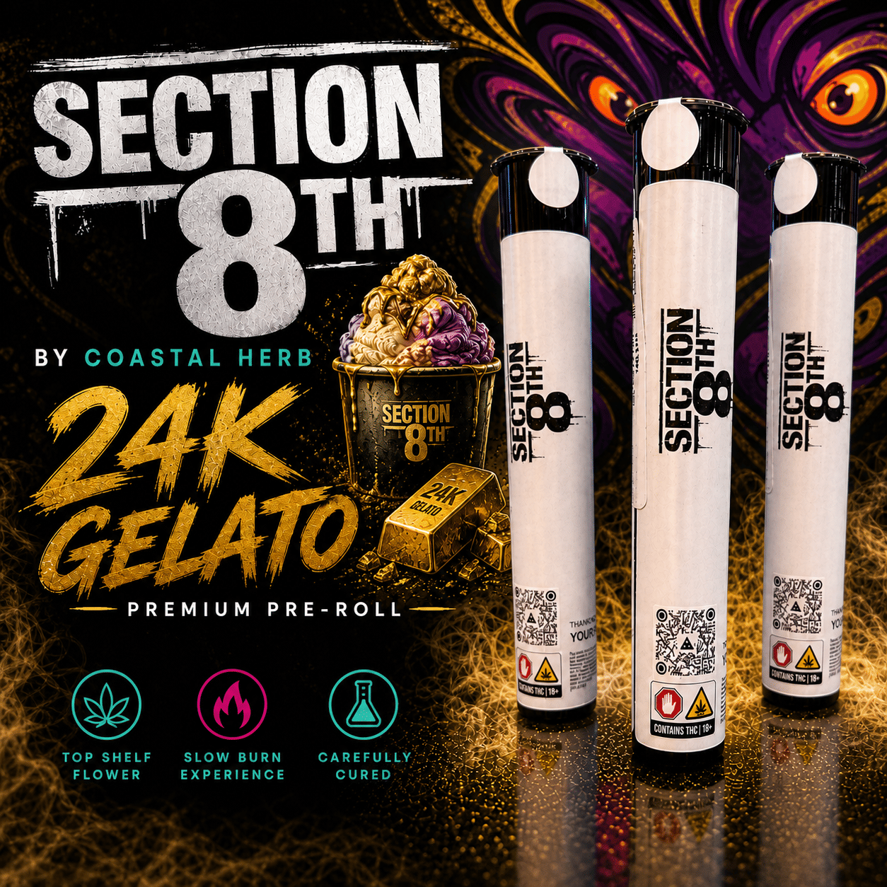 24K Gelato Diamond Infused Pre-Roll