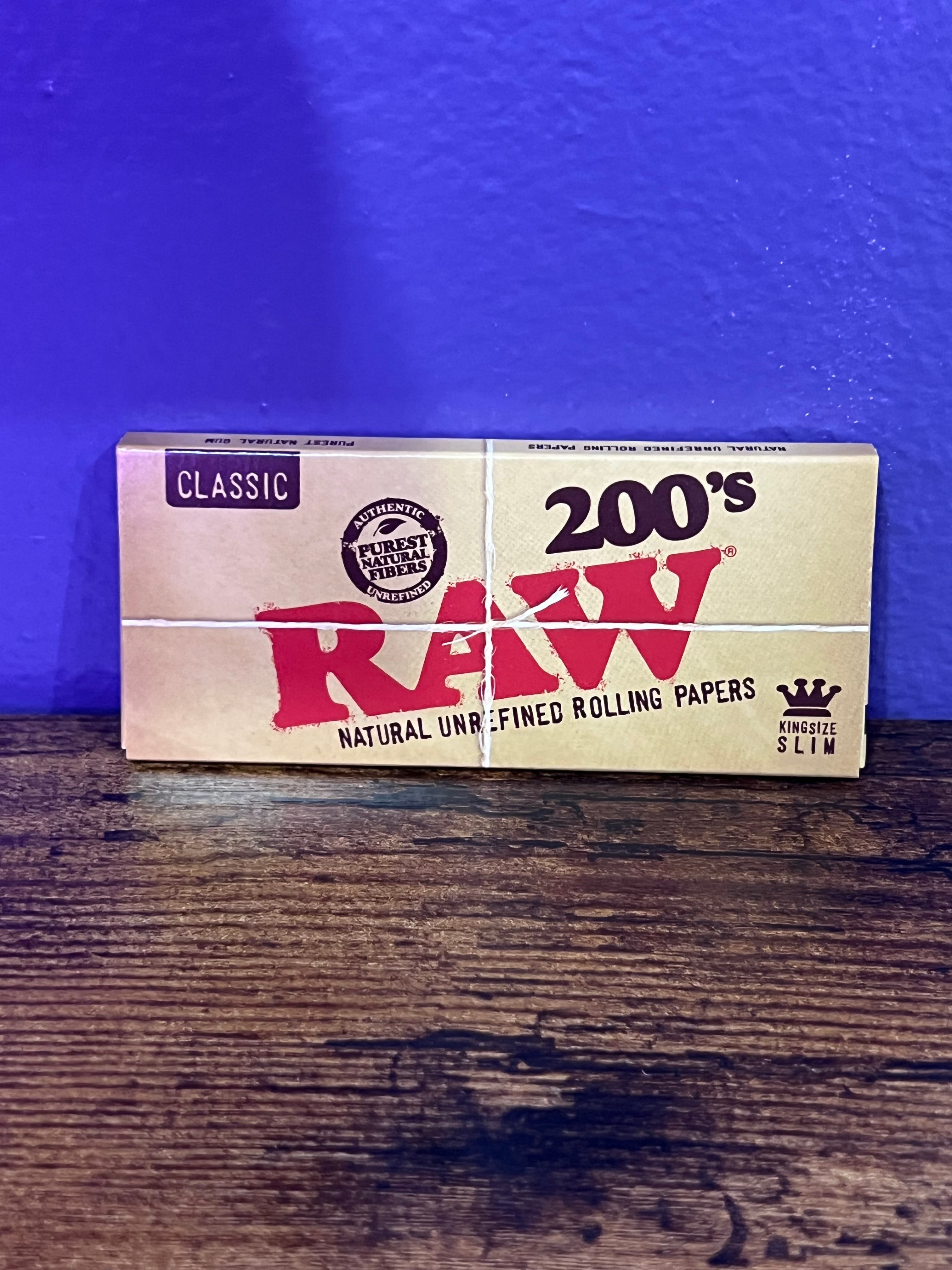 Raw 200s King Size Slim Papers