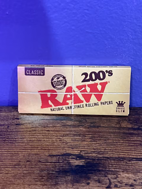 Raw 200s King Size Slim Papers