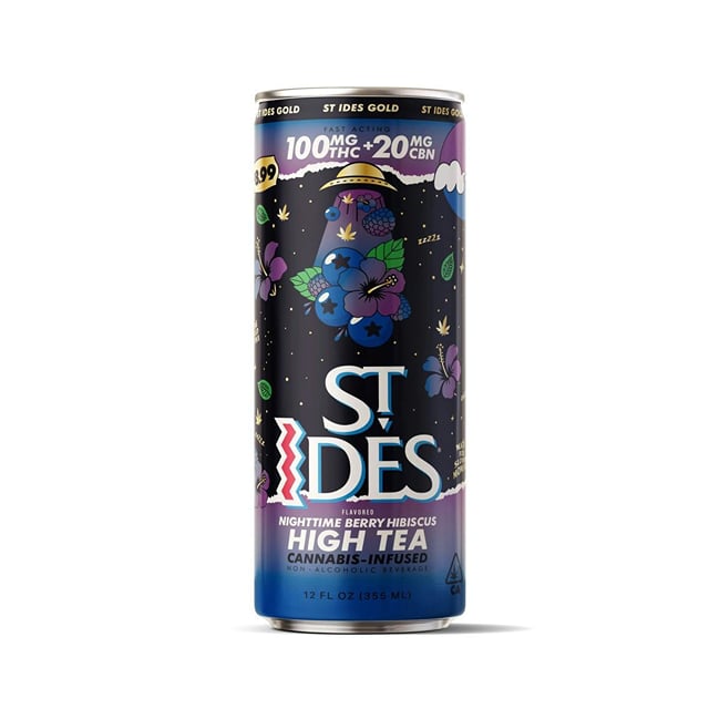 ST IDES | Nighttime Berry Hibiscus | Non-Carbonated | 100mg | 12oz