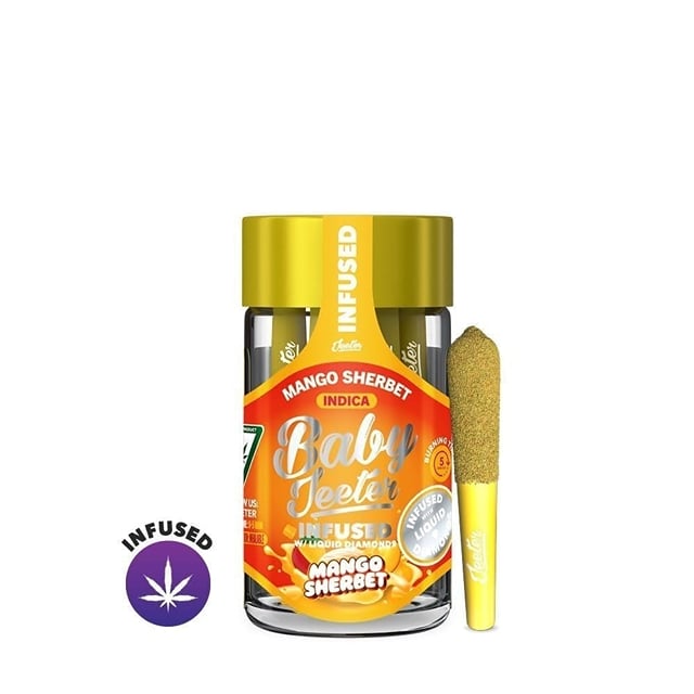 Mango Sherbet | .5g x 5 Rosin Enhanced Pre-Roll Pack