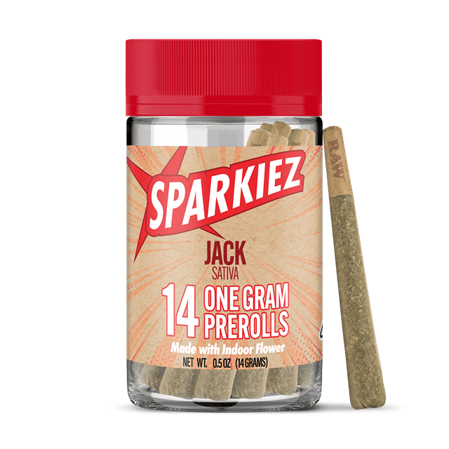 Sparkiez | Jack | Pre-rolls | 1g each | 14pk