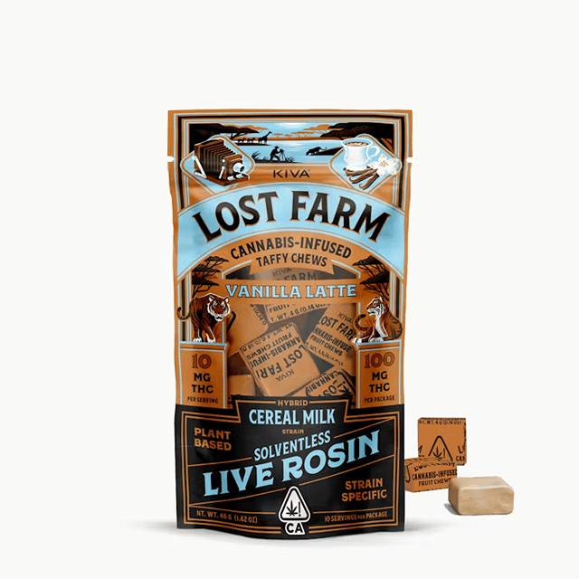 Lost Farm Chews Vanilla Latte x Cereal Milk Rosin