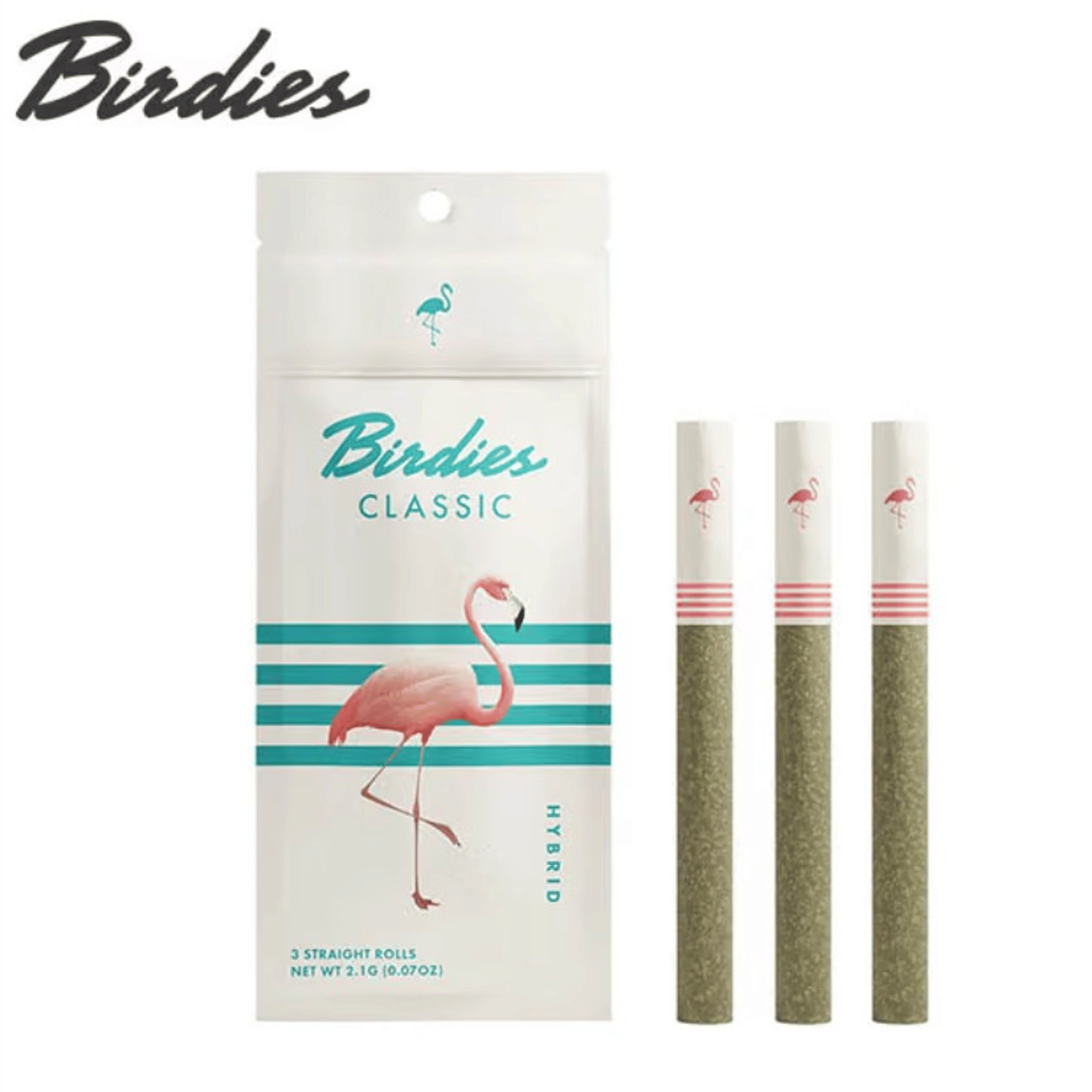 Birdies - Classic Hybrid - Pre-Roll 3pk - 2.1g - Birdies - CH - PR Pack - 2.1g - $11.99 - Pre-Roll Packs