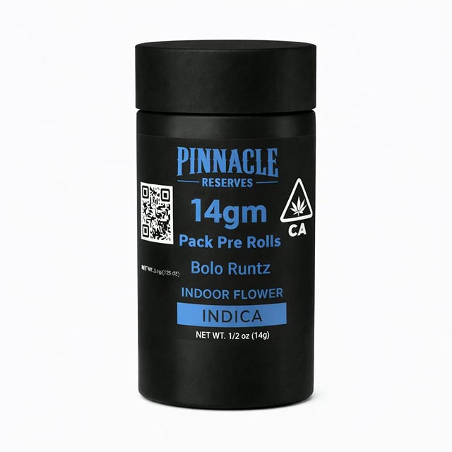 PINNACLE RESERVE Bolo Runtz 14gm Pack Pre Rolls