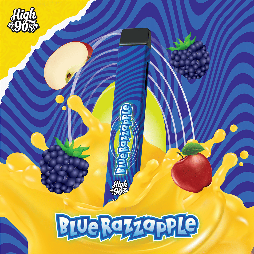 High 90's — Blue Razzapple - 1g Disposable