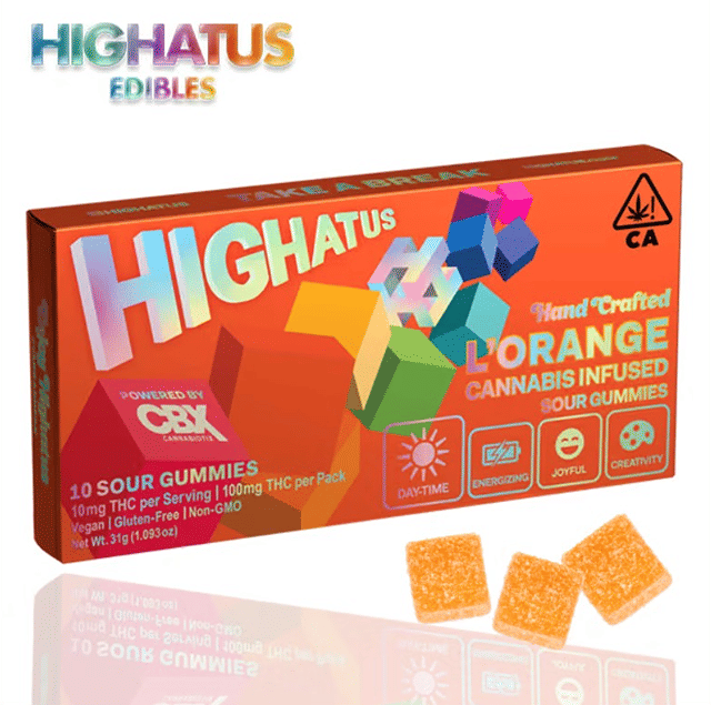 Highatus - L'Orange - Sour Gummies - 100mg