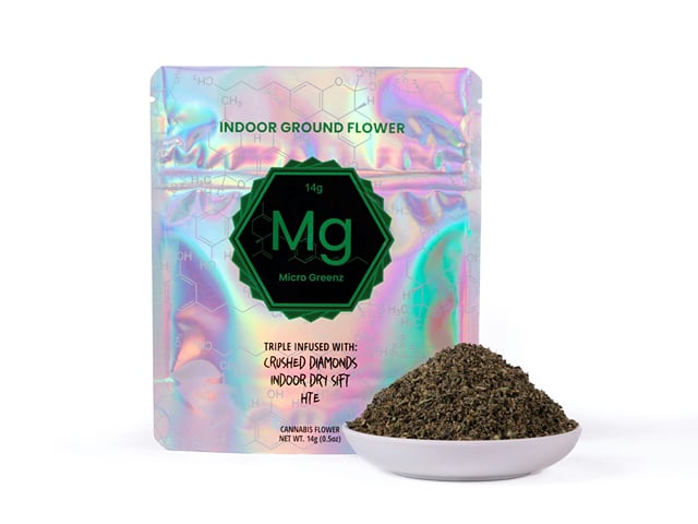 Micro Greenz 14g Ground Infused Flower - Black Runtz X Bob Hope | PROMOTION ITEM NOT FOR SALE
