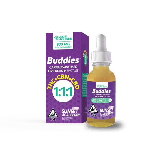Acai Berry Tincture Sunset THC/CBD/CBN 5mg:5mg:5mg - 30ml