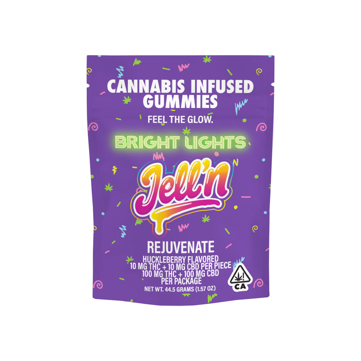 Bright Lights — Huckleberry 1:1 THC/CBD - 100mg Gummies