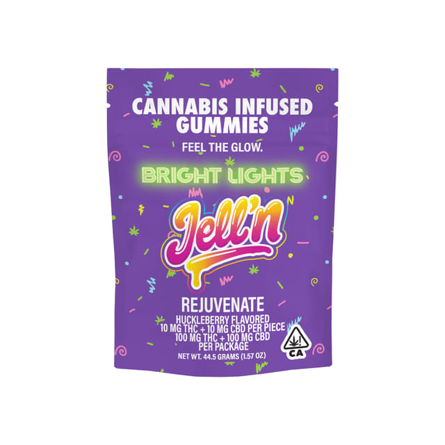 Bright Lights — Huckleberry 1:1 THC/CBD - 100mg Gummies