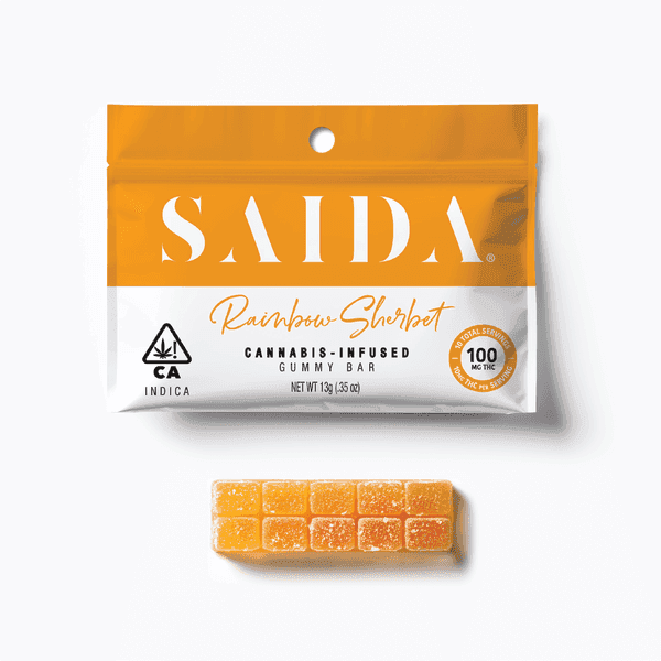 Saida — Rainbow Sherbet - 100mg Gummy Bar