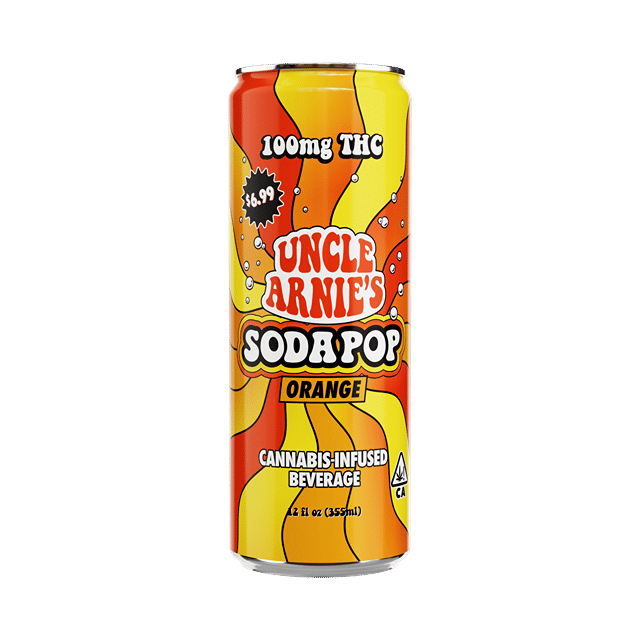 Uncle Arnie's | Orange Soda Pop | Carbonated | 100mg | 12oz