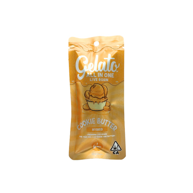 Gelato AIO Live Rosin | 1g - Cookie Butter - Hybrid
