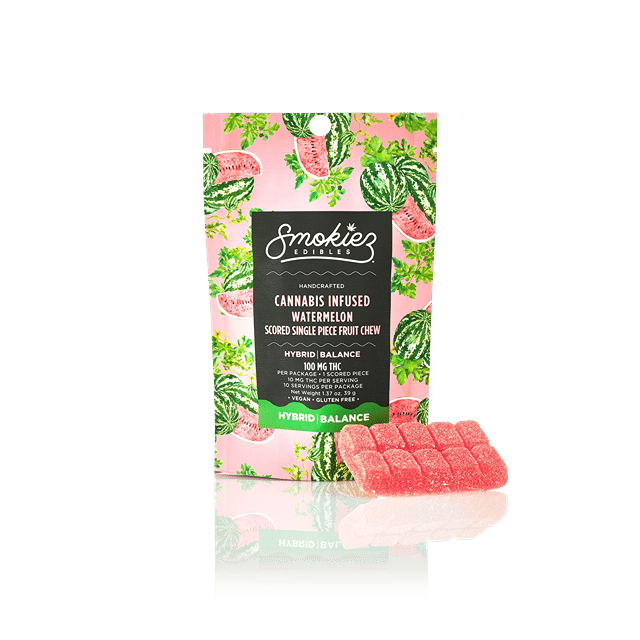Smokiez | Watermelon Gummies | 100mg | 10ct | 10mg/ea