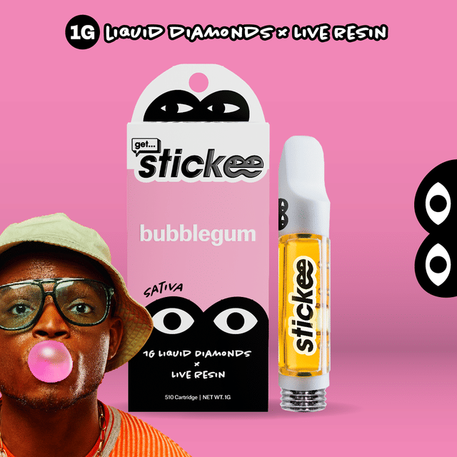 Live Resin x Liquid Diamond Cartridge 1g - Bubblegum