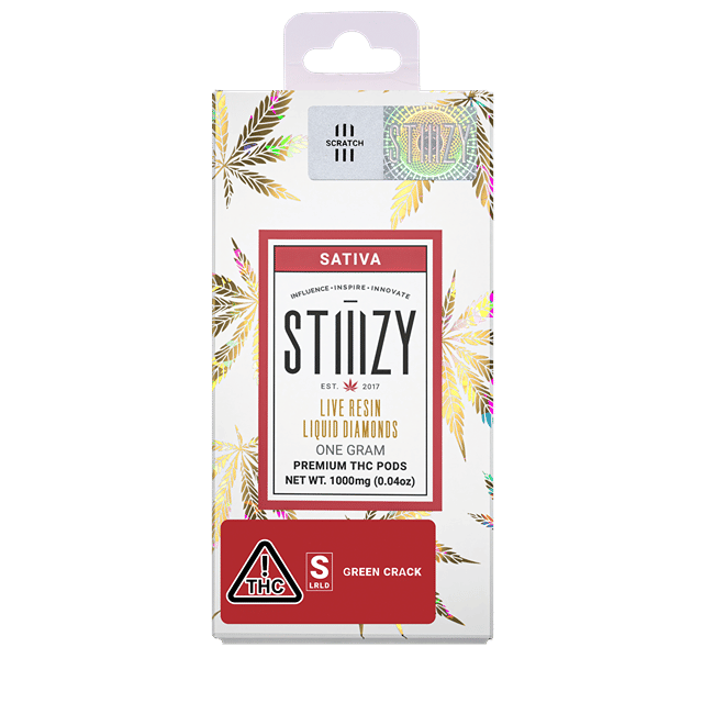 Vape Cartridge - GREEN CRACK 1G Live Resin Liquid Diamonds Pod - STIIIZY