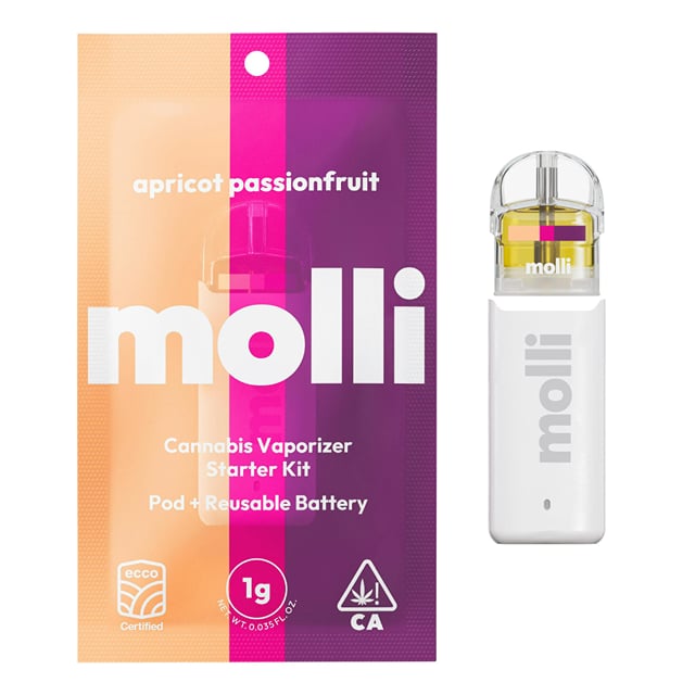 Apricot Passionfruit | 1g | Pod + Battery Kit | Molli | Hybrid