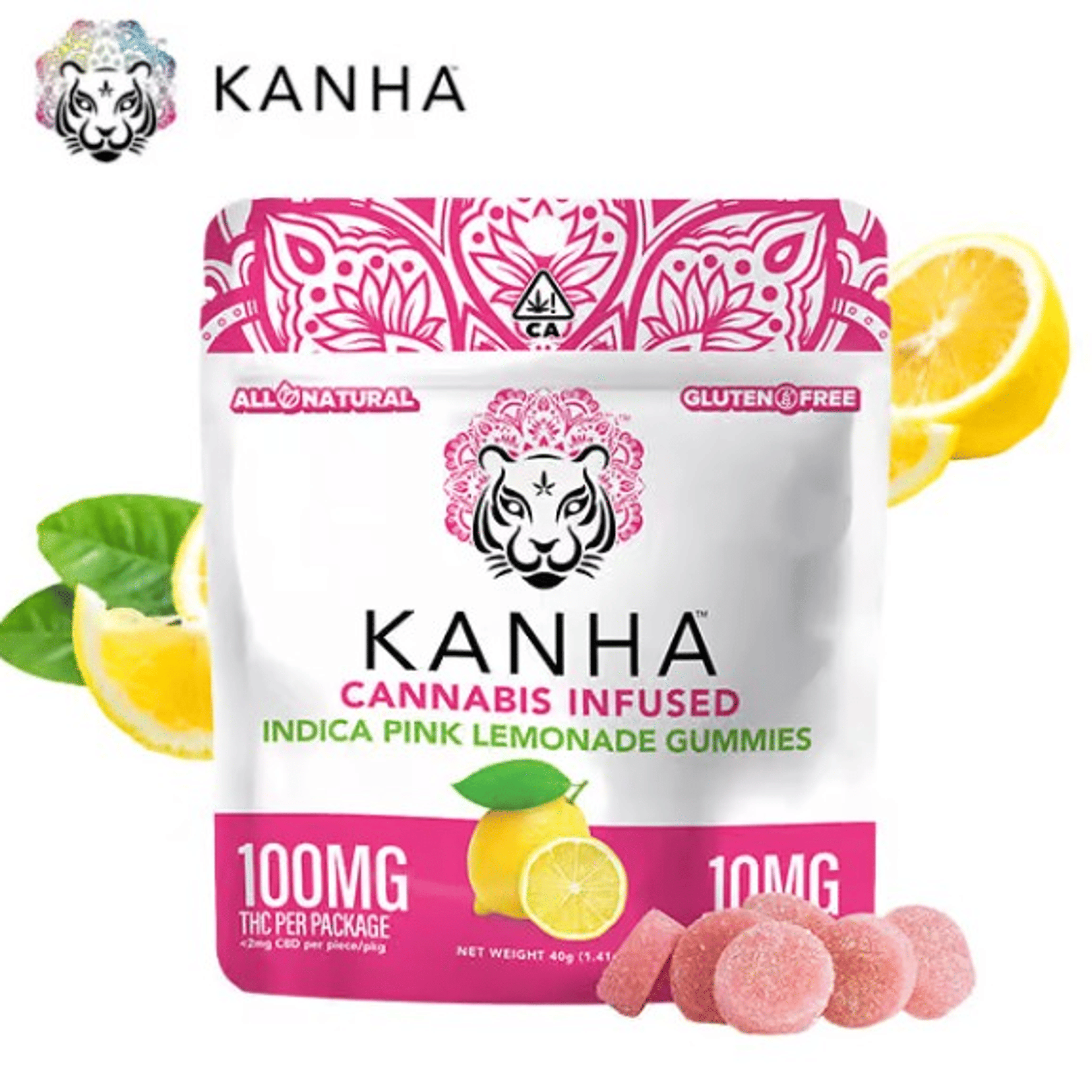 KANHA - Pink Lemonade Gummies - 100mg - KANHA - PL - Gummy - 100mg - $11.99 - Edibles