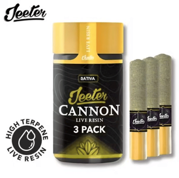 Jeeter Cannon Live Resin - Jack Herer - Pre-Rolls - (3 Pack) - 1.5g - Jeeter - JH - Infused PR PK - 1.5g - $26.99 - Pre-Roll Packs