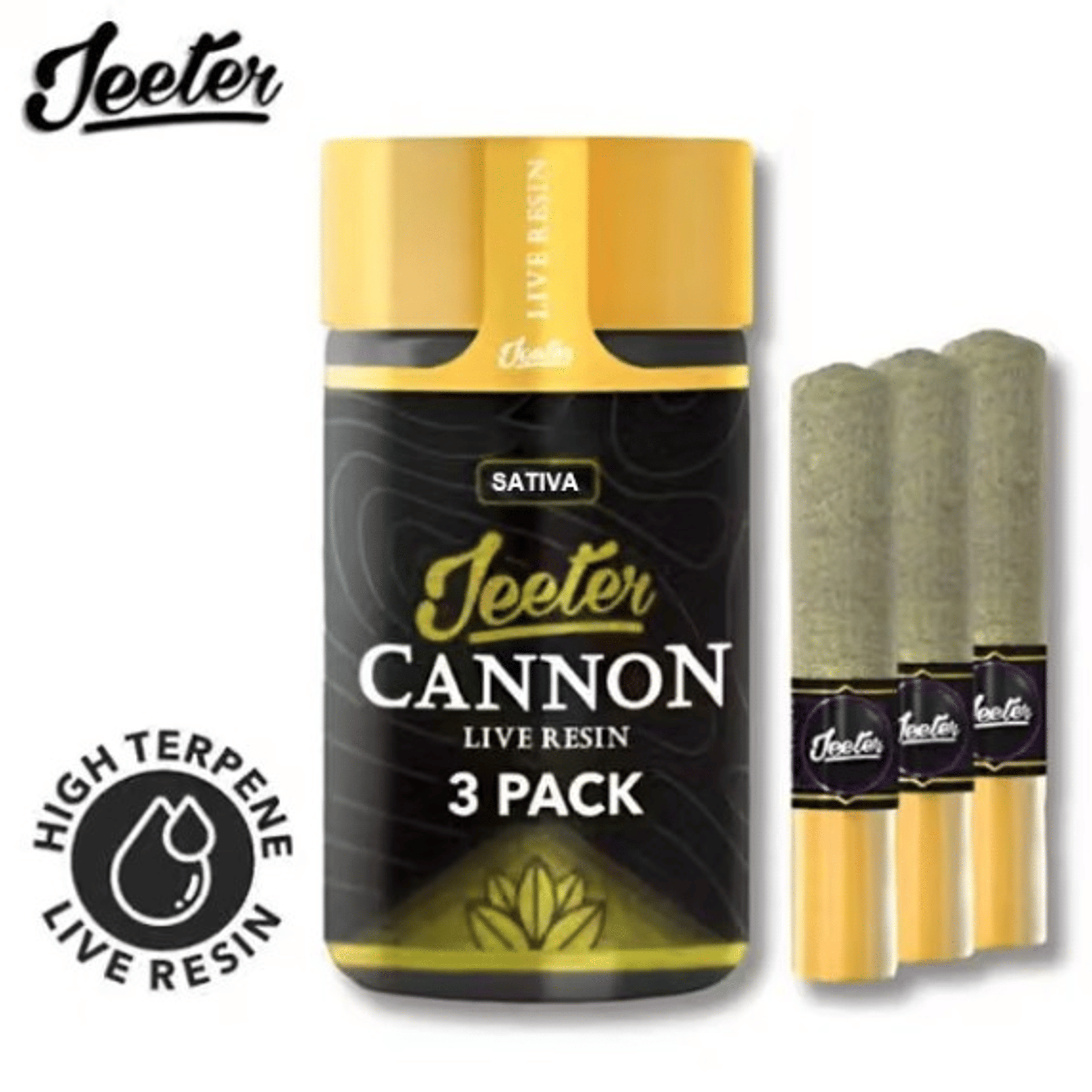 Jeeter Cannon Live Resin - Jack Herer - Pre-Rolls - (3 Pack) - 1.5g - Jeeter - JH - Infused PR PK - 1.5g - $26.99 - Pre-Roll Packs