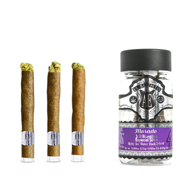 El Blunto - Morado - Especial Silver Hash Infused Bluntito - 3 Pack
