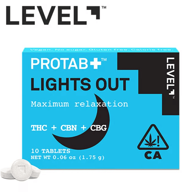 Level Protab+ Lights Out 100 - THC/CBN/CBG - 1 Tablet